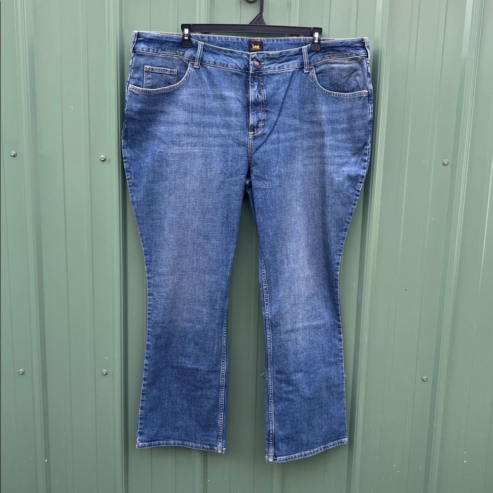 Women’s Lee Plus Bootcut Denim Jeans Pants Size 26W